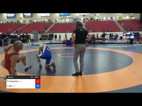 2018 Marine Corps US Open/Masters D Freestyle 78 Semis - Peter Krumins (Unat) Vs. Igor Llin (CWC).