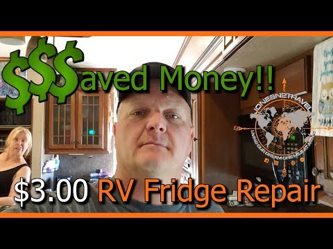 HOW TO REPAIR NORCOLD REFRIGERATOR DOOR HINGE | RV LIVING