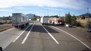 preview picture of video 'DOT Inspection Station, Port of Entry, California, I-5 South, near Hornbrook,  South'