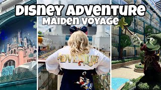 Boarding Disney’s BRAND NEW Cruise Ship 🚢Disney Adventure Maiden Voyage| First Impressions 