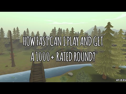 How fast can I play to get a 1000+ rated round?