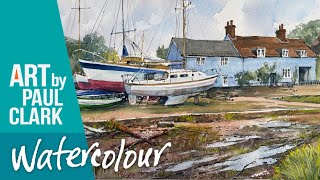 How to Paint in Watercolour - A Suffolk Boatyard