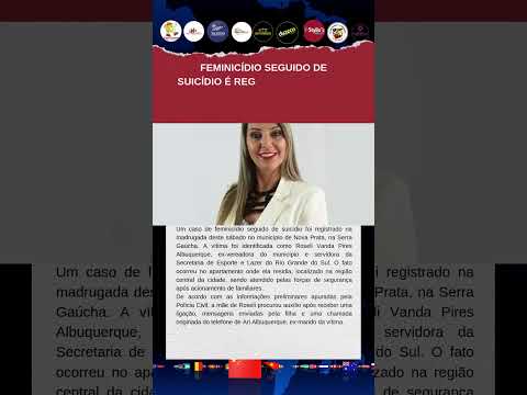 FEMINICÍDIO SEGUIDO DE SUICÍDIO É REGISTRADO EM NOVA PRATA NA MADRUGADA