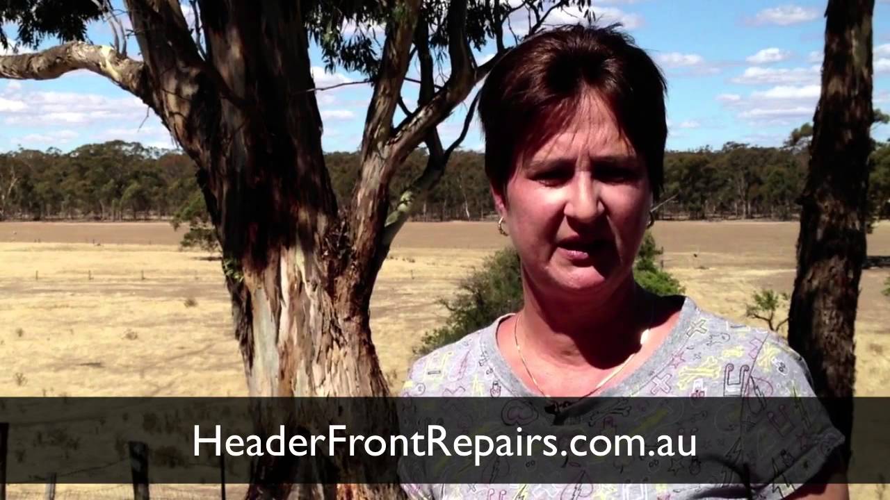 Lisa Maversoni, third-generation farmer, Maryborough–Maldon district VIC — talking about her John Deere cone front restoration