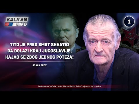 INTERVJU: Joška Broz - Tito je shvatio da dolazi kraj Jugoslavije, kajao se zbog ovoga! (13.1.2023)