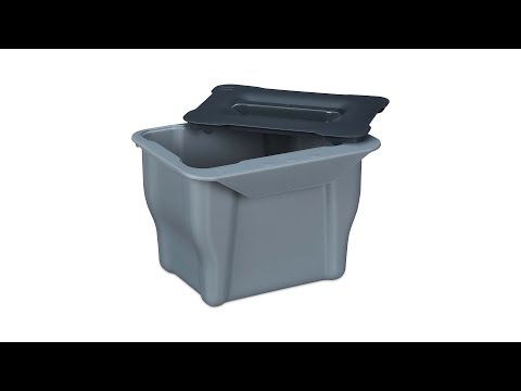 Poubelle de compostage couvercle et anses Compost - gris – Decoclico