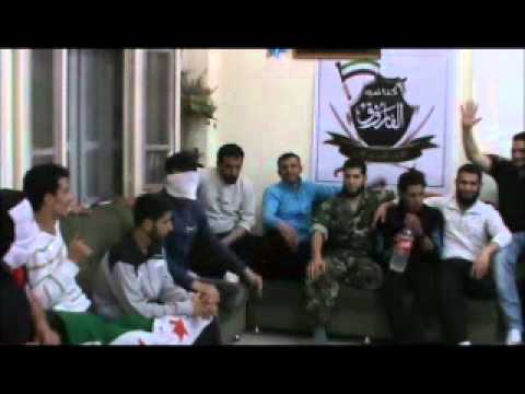 موال بصوت أبو مالك الحموي أثناء سهرة ثورية في حي الخالدية في مدينة حمص في جمعة "أتى أمر الله فلا تستعجلوه"