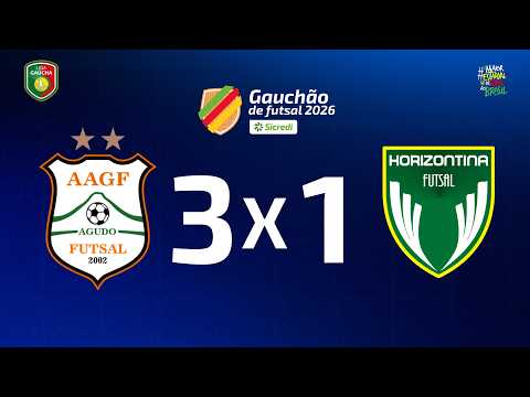 GOLS DO JOGO | AAGF 3 X 1 HORIZONTINA FUTSAL | RODADA 7 | GAUCHÃO SICREDI DE FUTSAL 2026