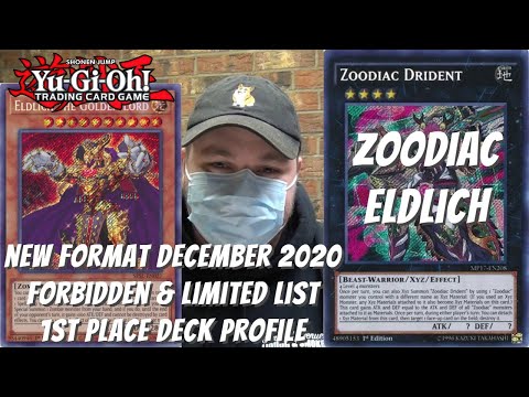 Yugioh New Format December 2020 Locals 1st Place Deck Profile - Zoodiac Eldlich - Dakota Ritchey