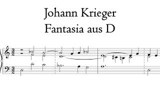 Krieger - Fantasie D-moll / D Minor - Sieber organ, Polná, Hauptwerk