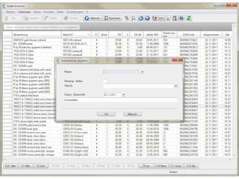 Kapitel 8: Inventurliste in DdD Cowis backoffice drucken / DdD COWIS – Warenwirtschaft