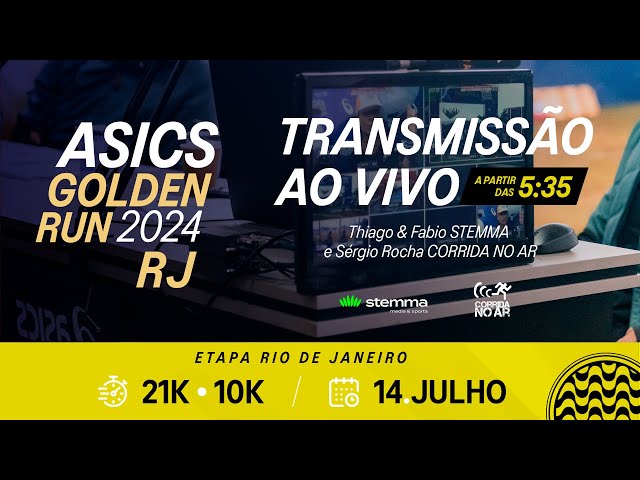 🔴 ASICS Golden Run RJ - Ao Vivo com ‪@CorridaNoAr‬ e ‪@stemmasport‬