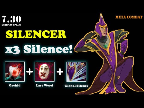 Silencer Mid Lane Guide【X3 SILENCE】7.30 Dota 2