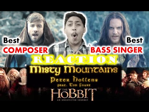 REACTION - Misty Mountains (THE HOBBIT) - Peter Hollens feat. Tim Foust - BEST BASS SINGER EVER