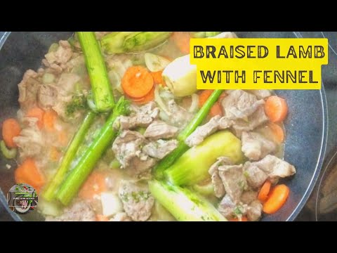 Lamb with Fennel/ Braised Lamb with Fennel Bulb/ One Pot Cooking