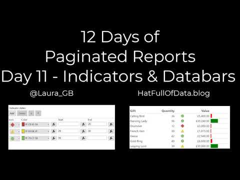 12 Days of Paginated Reports - Day 11 - Indicators and Databars