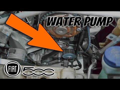 How to replace a Fiat 500 water pump and cam belt, timing belt.