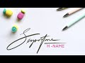 H - Name Signature   |   How to design my signature