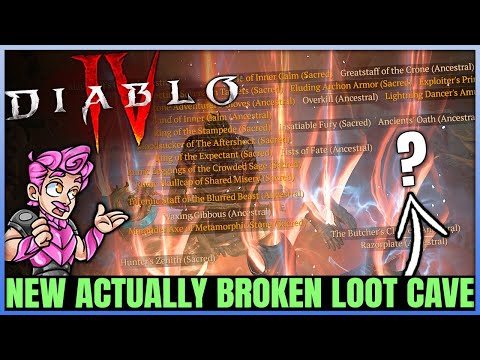 Diablo 4 - Get 45 Legendaries & 22 MILLION XP in 1 Hour - New BROKEN OP Loot Cave Guide - Do It NOW!