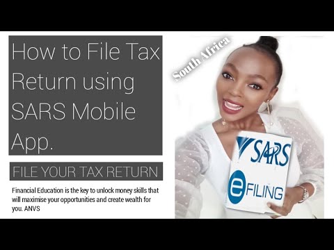 How to file your tax return using SARS Mobile App in South Africa.
