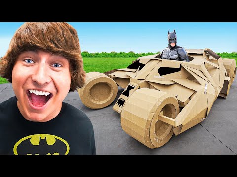 I Built The Batmobile Only Using Cardboard!