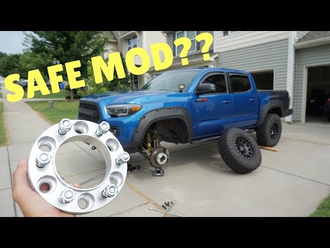 Is Running Wheels Spacers on Your Vehicle DANGEROUS!? | Toyota Tacoma Install