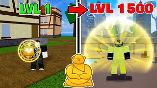 How to LEVEL UP FAST in the First and Second Sea using BUDDHA FRUIT in BLOX FRUITS | LVL 1 to 1500