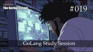 The Boring Stream 019 - GoLang Study Session (Study With Me)