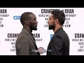 TERENCE CRAWFORD & AMIR KHAN COME FACE TO FACE AT FINAL PRESS CONFERENCE 3 DAYS BEFORE FIGHT IN NYC