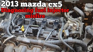 Blinking check engine light, little to no misfire felt. P0303 mazda cx5 2.0 fuel injector testing