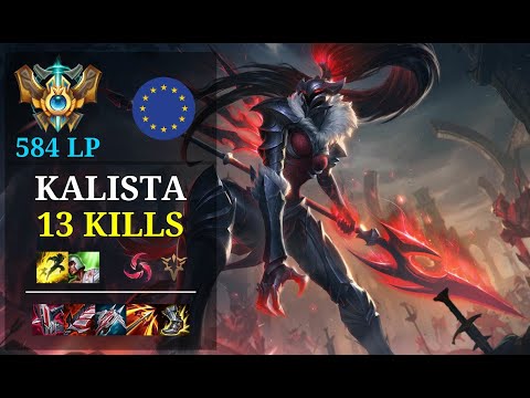 Kalista ADC vs Varus - 13 kills - Unconscious EUW Challenger (584 LP) Patch 11.4