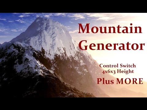 Minecraft Tutorial : Mountain Generator 1.8 Control switch & MORE...