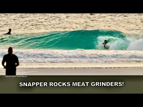 Surfing. Snapper Rocks Meat Grinders!