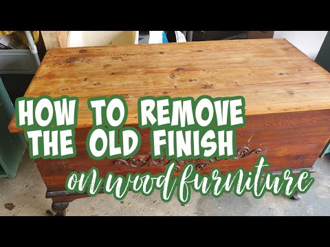 How to Strip Wood Finish on Vintage Furniture