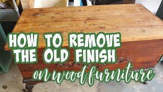 How to Strip Wood Finish on Vintage Furniture