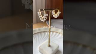 Moonstone | Boucles d'oreilles | BOHO |powerstone #white #paris #earrings