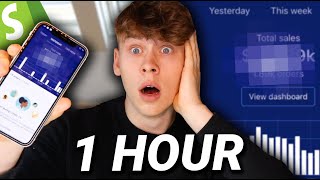 1 HOUR Shopify Dropshipping Challenge (FROM SCRATCH)