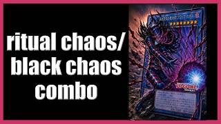 Dark magician of chaos in its FINAL FORM! Ritual chaos 1 card yugioh combo