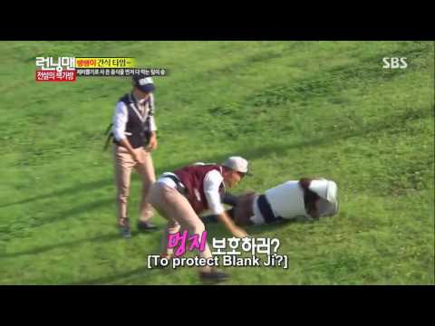 (ep 167) Kang Gary Hug Song Ji Hyo While Doing The Mission