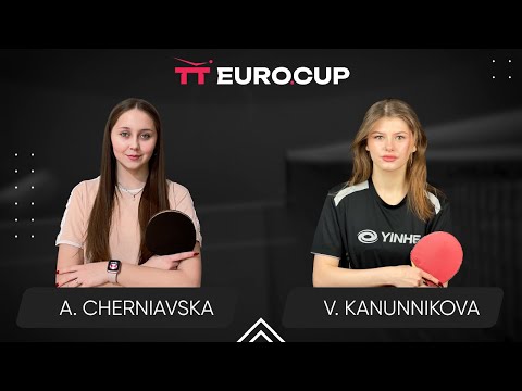 12:50 Alina Cherniavska - Vasylysa Kanunnikova 06.05.2024 TT Euro.Cup Women Ukraine Master. TABLE 4