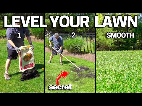 3 Steps to LEVEL a Bumpy LAWN - EASY