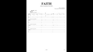Learn to play &quot;Faith&quot; (Marillion) with Tab