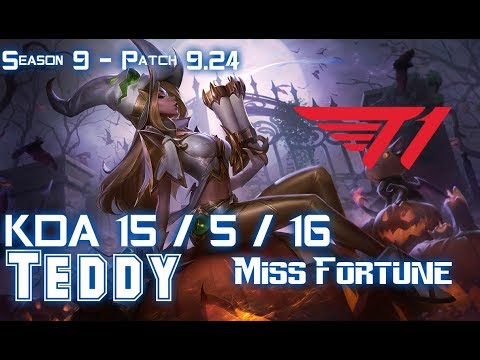 T1 Teddy MISS FORTUNE vs SENNA ADC - Patch 9.24 KR Ranked