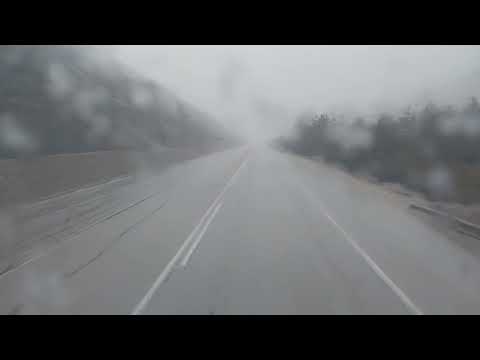 👉 Truck Driving in Snow! Mountain Descent from Dıranas to Gerze 🚛❄️ |