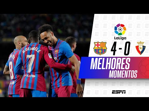 Gols e lances de Barcelona x Osasuna