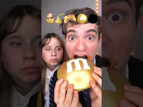 Giant Gold Chocolates Challenge with My Sister!? 🍫🤤