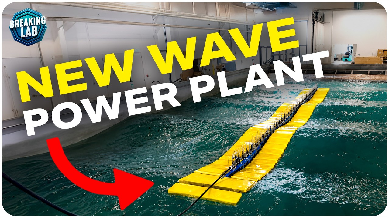 Waveline Magnet floating wave power device at sea