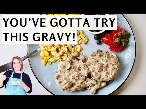 Homemade Sausage Gravy Recipe | Make the BEST Biscuits and Gravy from Scratch Quickly and Easily