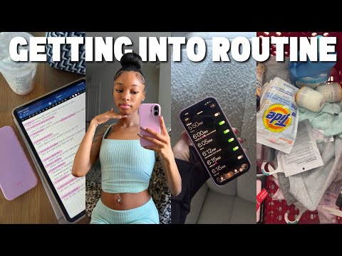 GETTING BACK INTO ROUTINE | getting motivated + 6am days + chit chat + school + more