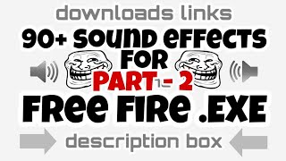 Download lagu SOUND EFFECTS FOR FREEFIRE PUBG.EXE PART - 2 mp3